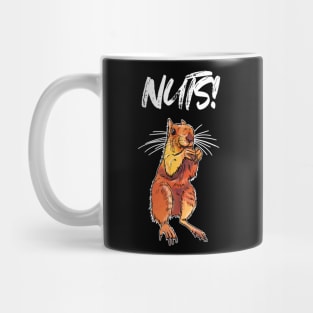 Nuts! Squirrel animal funny pun Mug